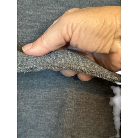 Vintage Fritzi Women's Soft Belted Button Up Shirt Dress Size M Gray Long Sleeve - Picture 8 of 8